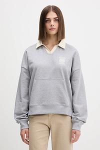 Хлопковая толстовка Guess Jeans, серый