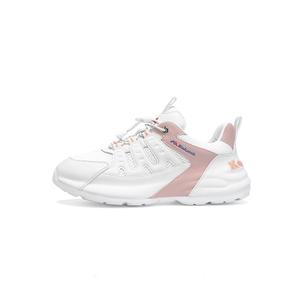 Скользоустойчивые дышащие женские кеды Low-Top Kolumb, белый/розовый