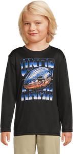 Футболка Chrome Football Tech с длинным рукавом Under Armour Kids, Black