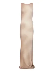 Макси-платье с омбре-узором Celes Aya Muse, коричневый