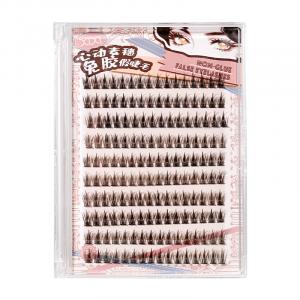 Пучковые накладные ресницы Heartbeat Wheat без клея, утолщающие, удлиняющие внешний уголок XIXI