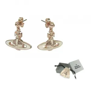 Vivienne Westwood Латунные подвесные серьги-гвоздики Women's бежевый/Rose Gold