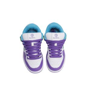 Кеды, скейтборд обувь унисекс низкий верх фиолетовый-зеленый Glo Bull