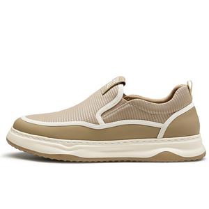 GOG Мужские повседневные слипоны на низком ходу черно-хаки с высотой подошвы 5,5 см, цвет Khaki Height Increasing 5.5cm-0833742-4XH