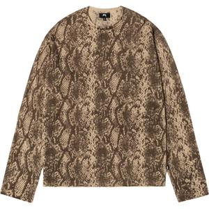 Джемпер FW25 PYTHON KNIT CREW Knitwear Unisex Stussy, хаки