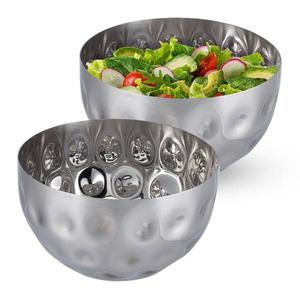 2 серебряные сервировочные миски диаметр 15 см. Relaxdays, серебряный