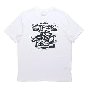 Футболка men's lebron strive for greatness basketball sports alphabet printing round neck short sleeve white t-shirt Nike, белый