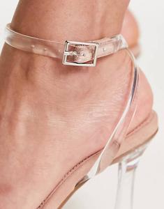 Прозрачные босоножки на едва заметном каблуке ASOS DESIGN Notion