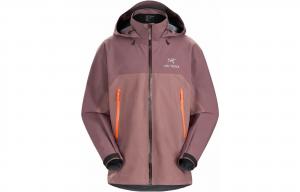 Arcteryx Ветровка мужская водонепроницаемая ветрозащитная дышащая износостойкая с водоотталкивающей пропиткой, Velvet Sand Brown/Phenom Orange/Velvet Sand/Phenom