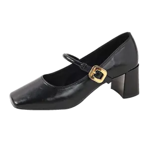 Туфли на высоком каблуке 6 см женские GUDIANFENGDU, Black