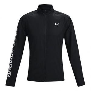 Куртка storm run jacket 'black' Under Armour, черный