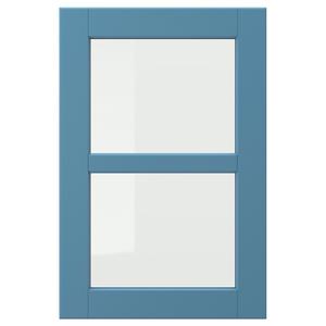 Стеклянная дверь, синяя, 40x60 см IKEA Lerhyttan