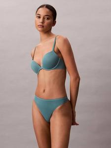 Идеально сидящий стринг Calvin Klein, Slate Turquoise