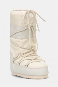 Зимние ботинки женские Moon Boot MB ICON RUBBER из искусственной кожи, бежевый