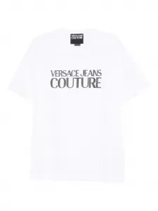 Футболка с логотипом Versace Jeans Couture, белый