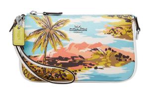 Клатч Nolita Canvas With Leather Wrist Bag Clutch Trumpets женский мультиколор COACH, Set (Bag+Dust Bag)