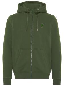 Худи на молнии Chiemsee, цвет Neon Green/Dark Green