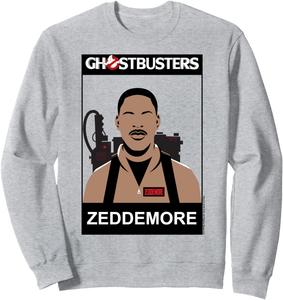 Толстовка с портретом Зеддемора из Охотников за привидениями Ghostbusters, серый