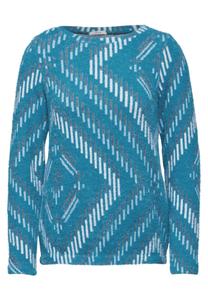 Лонгслив CECIL Shirt, светло-синий