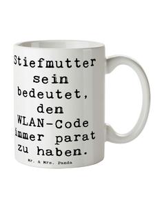 Кружка Мачеха-героиня с надписью на белом фоне Mr. & Mrs. Panda