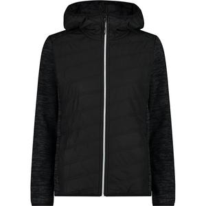 Женская куртка с капюшоном и гибридным фиксатором Cmp, цвет nero