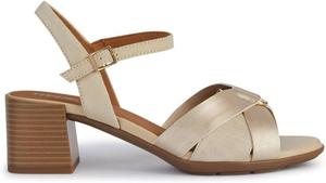 Женские современные сандалии на каблуке Geox, золотой/песочный