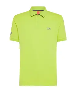Рубашка-Поло с коротким рукавом Sun68, зеленый