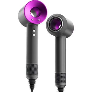 Фен для дома с отрицательными ионами, термостат и быстрая сушка, тихий мощный бережный уход за волосами GSHD30 Dr.Flash, фиолетовый