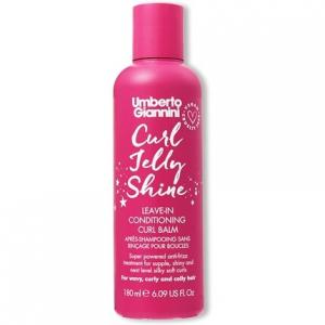 Umberto Giannini Curl Jelly Shine Увлажняющий несмываемый кондиционер для локонов, волн и локонов — термозащита Vegan Curl и праймер для кудрей 180 мл
