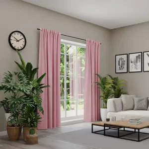 Нейтекс для вас! Штора «BELMONDO», (1 шт.), однотонная с бархатистой поверхностью, на заказ Neutex For You!, цвет malve