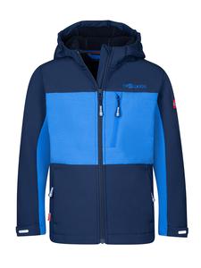 Куртка софтшелл Trollkids Bergsfjord, цвет Dunkeblau/Blau