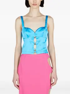 Топ с вырезами Marco Rambaldi, синий