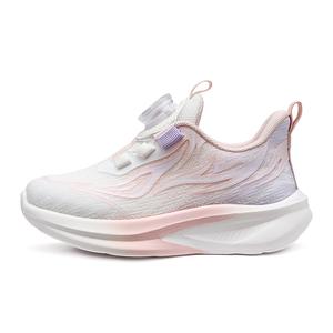 Детские кроссовки для бега низкие с амортизацией, увеличивающие рост, износостойкие и легкие WARRIOR, белый розовый