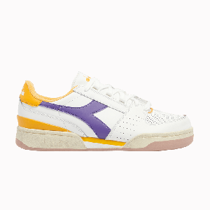 Кроссовки Davis Leather 'Beeswax Purple', белый