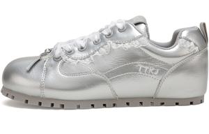 Прочные, дышащие, легкие, низкие, повседневные кроссовки для женщин, весна-лето, серебристые TTKJ, Mountain Spring Silver