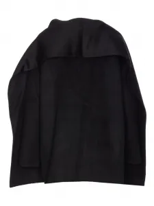 Пальто-накидка с застежкой на пуговицы THE DYNAMIS STUDIO, черный