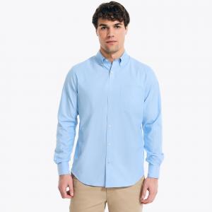 Nautica Мужская однотонная рубашка Оксфорд, цвет light french blue