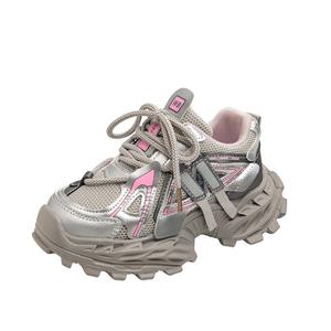 Дышащие легкие нескользящие повседневные детские кроссовки Kids' Wooden Rabbit, розовый/красная