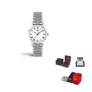 TISSOT Часы Charm Time Series Quartz Movement Women's Watch 30mm Silver Dial Stainless Steel Case Stainless Steel Watchband