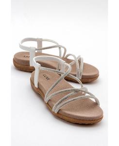 Сандалии Ever Embellished (женские) Prologue Shoes, White faux leather