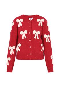 MYMO Вязаный кардиган красного цвета