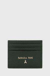 Кожаный футляр для карт Patrizia Pepe, зеленый