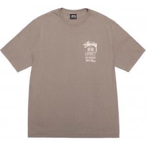Футболка Our Legacy Work Shop 8 Ball Yin Yang с пигментной окраской Stussy, Taupe