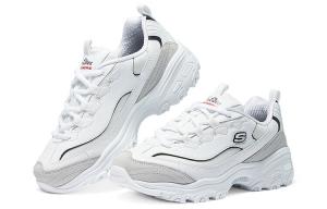 Кроссовки Skechers D"Lites 1.0 Chunky Sneakers Women's Low-top White/Black/Gray, белый/черный