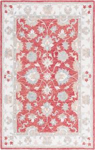 Ковер SAFAVIEH, 183 x 183 см, Heritage Collection, Red & Ivory, ручной работы из шерсти, идеально для гостиной, спальни, столовой (HG125Q)