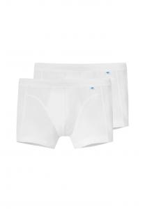 Ретро шорты/брюки 2 шт. в упаковке долговечный хлопок Schiesser, белый