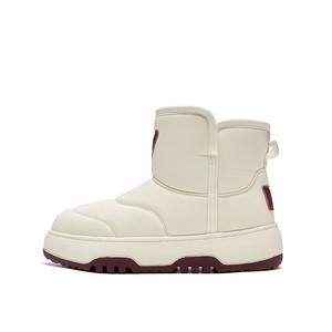FION Короткие зимние ботинки женские, белые, красные