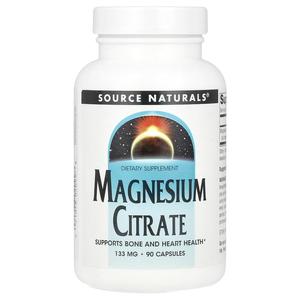 Source Naturals, Цитрат магния, 133 мг, 90 капсул