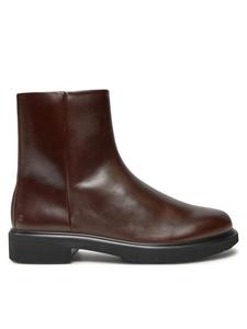 Ботильоны на плоской подошве ECCO, коричневый