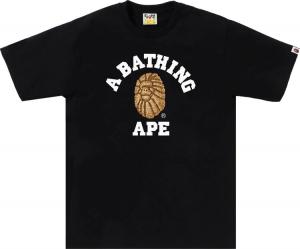 Футболка BAPE Jewels College 'Black', черный